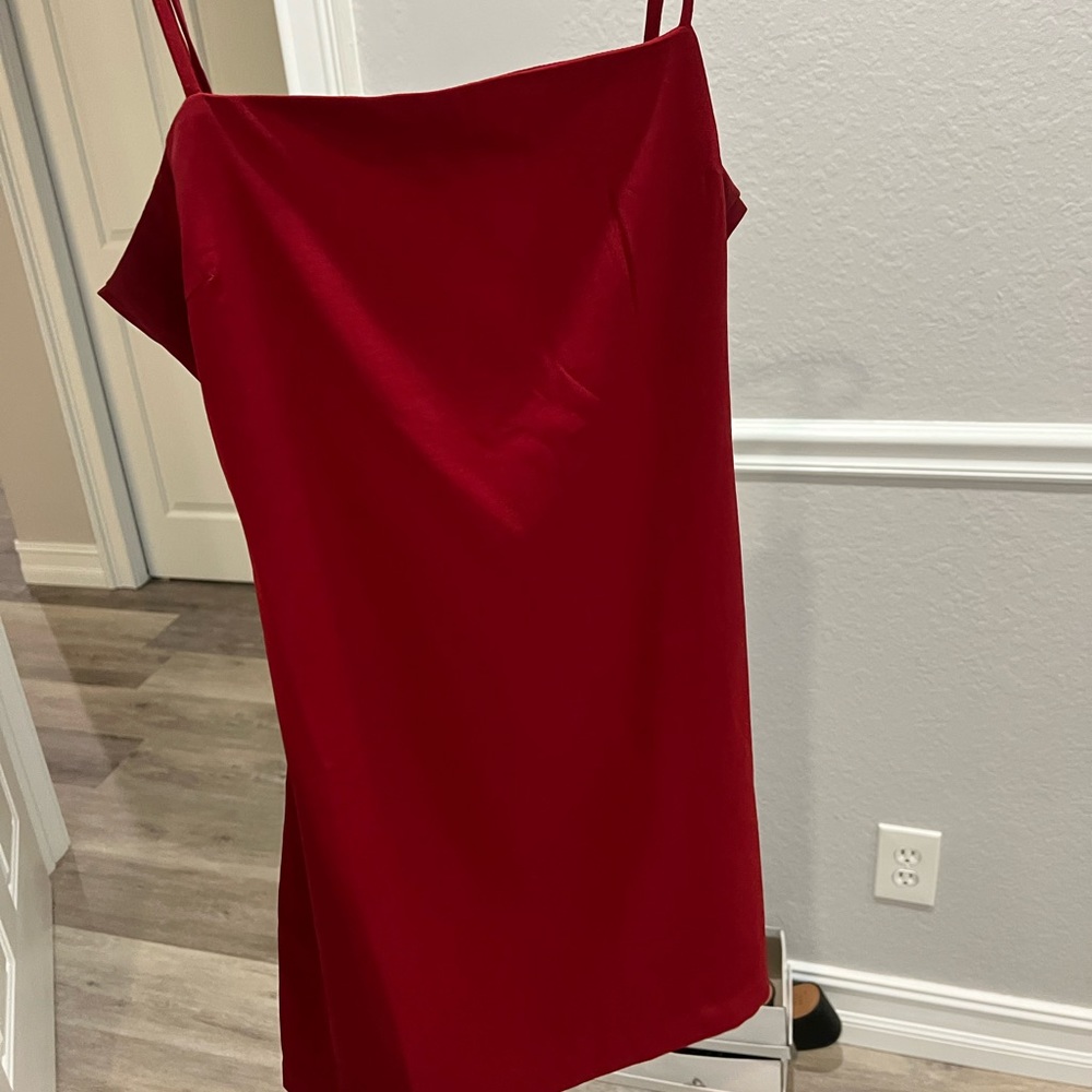 Lulus large dark red dress worn once
